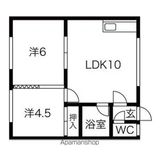 リポーズハイム25【202号室】の間取り