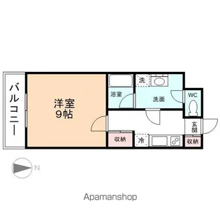 Sコート堀南【101号室】の間取り