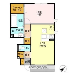 バル・ドミール【1階】の間取り