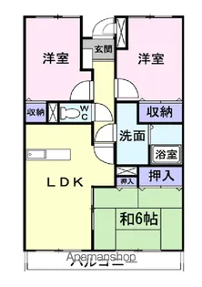 ユーフォルビア【2階】の間取り