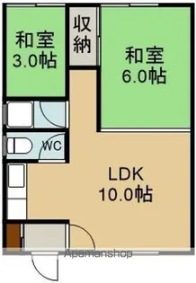 多田アパート(タダアパート)【2F左号室】の間取り