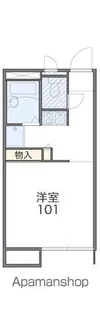 レオパレスクレストB【1階】の間取り