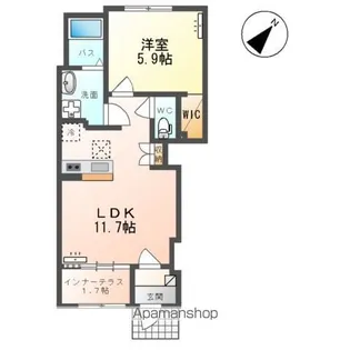パルティーダ・T【106号室】の間取り