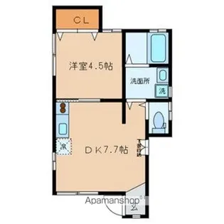 メゾンドボヌール落合【1階】の間取り