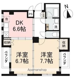 ラヴィエ番町【2階】の間取り