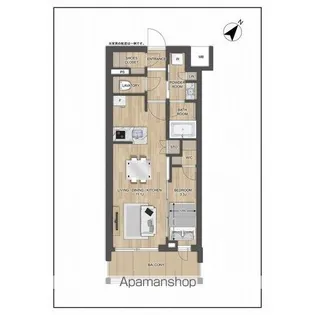 プレディアコート大森山王【8階】の間取り