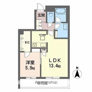 CALME ETOILE【1階】の間取り