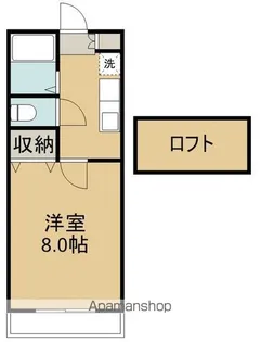 1Kの間取り画像