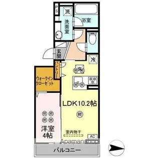 オベリオ【1階】の間取り