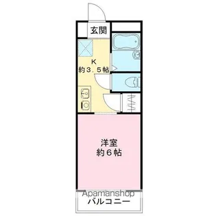 ラ・メゾン【102号室号室】の間取り