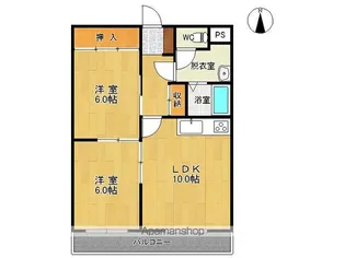 ラポール幸西【302号室】の間取り