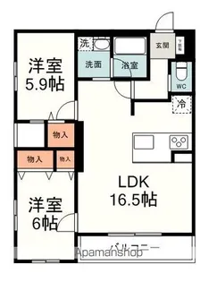 オラシオン新川【4階】の間取り