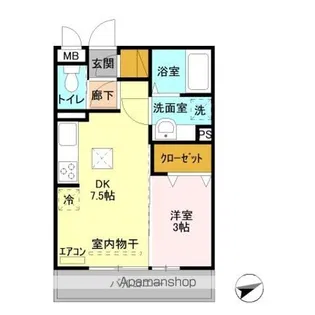 プレシャス高崎【1階】の間取り