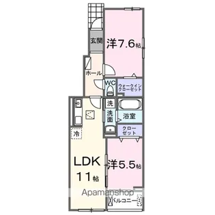 パール ハイツ【1階】の間取り