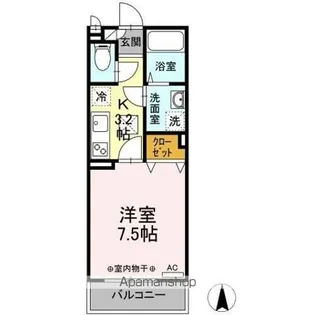 パルズ プレイス【2階】の間取り