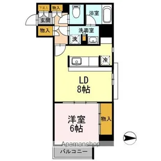 カスタリア栄【3階】の間取り