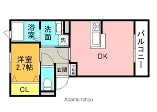 アルヴィータ【1階】の間取り
