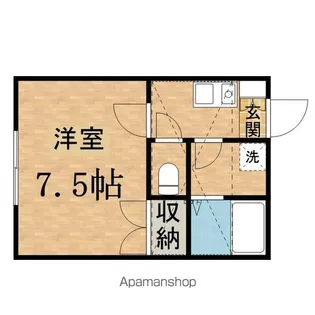 シャトル【102号室】の間取り