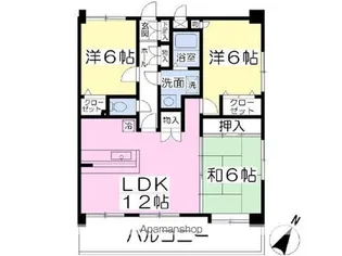 パークサイド十日田Ⅰ【4階】の間取り
