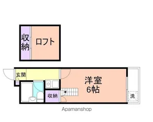 シティパル秋月【2階】の間取り