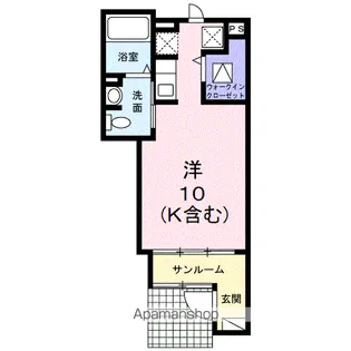 プリーゼ【102号室】の間取り