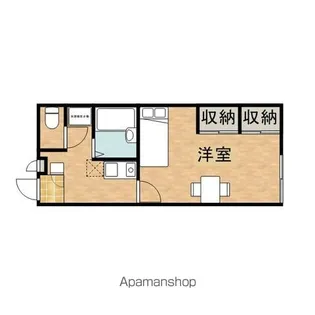 レオパレス中町【2階】の間取り