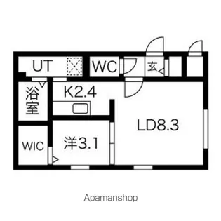 LEVANTE Ⅸ (レヴァンテナイン)【1階】の間取り