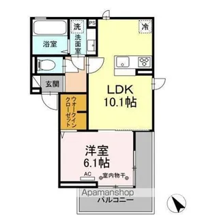 ヒルズ飯田【2階】の間取り