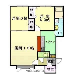 ファーレⅡ【1階】の間取り