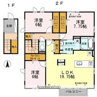 アウローラ【2階】の間取り