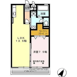 グリーンテラス B【2階】の間取り