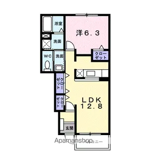 リエート フィーネⅡ【1階】の間取り