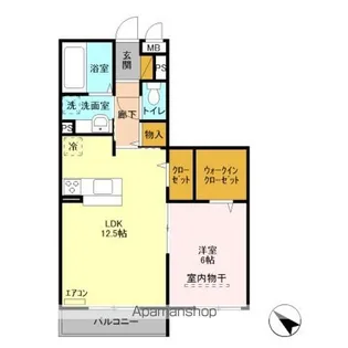イルソーレ吉川美南 ブル【2階】の間取り