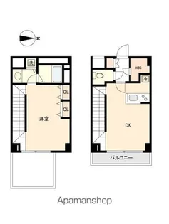 東京都中野区中央1丁目【マンション】の間取り