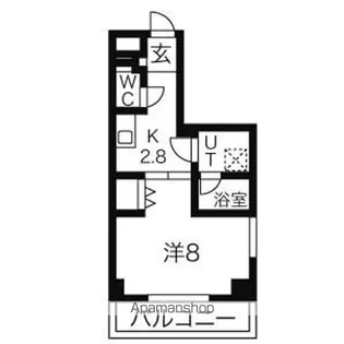 ベレーサ山王【9階】の間取り