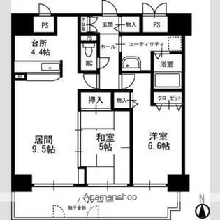 シビックコート苗穂駅前【5階】の間取り