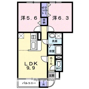 セレニティ【1階】の間取り