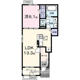 リリ西軽井沢 A【1階】の間取り