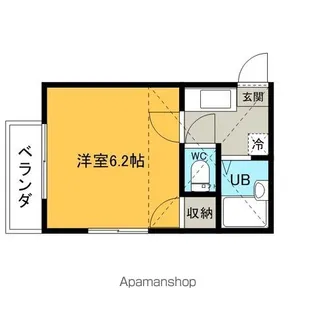 福岡県福岡市中央区清川3丁目【アパート】の間取り