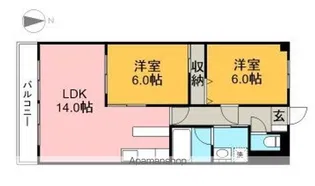 プリマベーラ77【403号室】の間取り