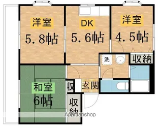 シャトルファーム【205号室】の間取り