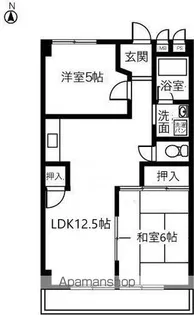 ハイツ北出 B棟【3階】の間取り