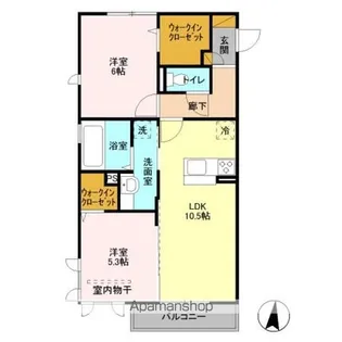 ROI DEL’OURS Ⅲ【3階】の間取り