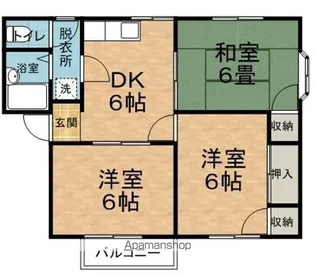 モモセハイツ【A201号室】の間取り