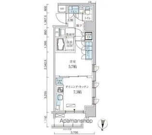 パークアクシス両国馬車通り【5階】の間取り