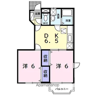 クレストヒルズF【1階】の間取り