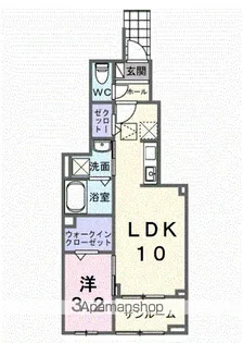ホグワーツB【1階】の間取り