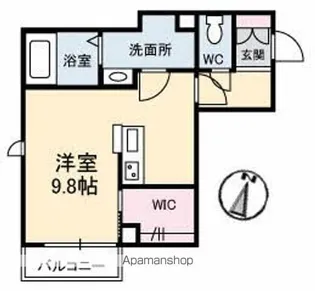 CASA PERIDOT【2階】の間取り