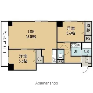 メゾンラフォーネ【4階】の間取り