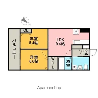 福岡県福岡市博多区吉塚1丁目【マンション】の間取り